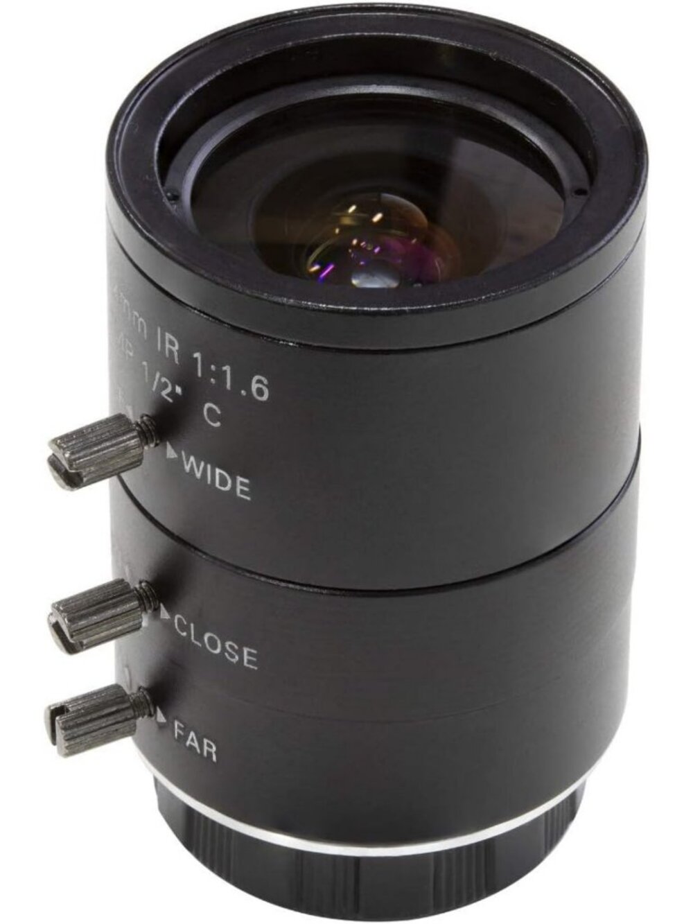 4-12mm Varifocal C-Mount Lens for Raspberry Pi HQ Camera - Industrial Telephoto